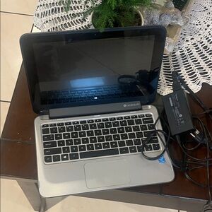 HP Compact Silver and Black Laptop